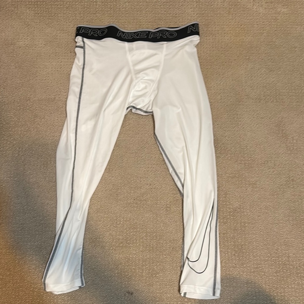 Nike Pro White Compression Pants